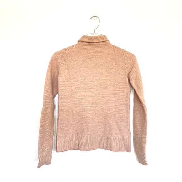 Equipment Chandler Soft Wool Blend Turtleneck Sweater XS Peach Neutral Fall - Picture 6 of 10